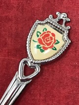 Travel Souvenir State 4.5&quot; Collector Novelty Spoon - Classic Red Rose - $7.87