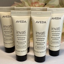 6 X Aveda Invati Advanced Exfoliating Shampoo RICH = 2oz 60ml Mini NWOB ... - £10.08 GBP