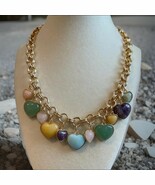 Camila Coelho Necklace Semi precious stone heart necklace with toggle - $94.37 CAD