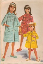 Vintage 1961 Childs Girls Robe Bathrobe McCall&#39;s Printed Sew Pattern S6 - $11.99