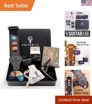 Stylish Guitar Accessories Gift Set – Strap, Tuner, Picks &amp; Capo for All... - $45.00