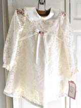 NEW TAGS Vintage Evy Girl&#39;s Dress White Lace   USA  (2 avail) - £19.44 GBP