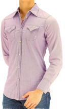 DSQUARED2 Cotton VINTAGE Chambray WESTERN Distress Shirt ( 46 IT ) - $415.77