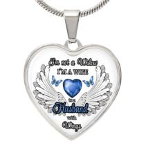 Personalized Memorial Necklace for Wife – &quot;I&#39;m a Wife to a Husband with ... - $1,024.26 MXN+