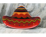 Fiesta Hat Snack Tray Melamine Tray 15x9 Inches - £15.72 GBP