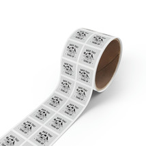 Custom Glossy Square Sticker Roll - 1&quot;x1&quot; or 2&quot;x2&quot; - BOPP Material - Dur... - $85.49+