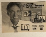 The New Maury Show Print Ad Vintage Maury Povich TPA2 - £4.65 GBP