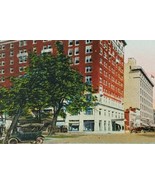 c1920 Hotel Miami Dayton Ohio Vintage Postcard Inn Cars Street View Flag - £13.65 GBP