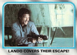 1980 Topps Star Wars #221 Lando Covers Their Escape! Lando Calrissian - £0.70 GBP