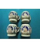 GERZIT GERZ GERMANY 4 MUGS  3 1/2&quot; - $86.64 CAD