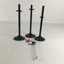 Monster High Dolls Replacement Display Stands Lot Of 3 Black Bases Matte... - $29.65