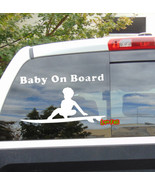 BABY ON BOARD DECAL STICKER VINYL surfer surfing surf board parent funny... - £5.52 GBP