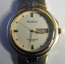 ARMITRON 20/1465-7P Quartz Two-Tone Day/Date Unisex Wristwatch - $18.32