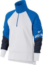 Nike Women&#39;s Dry Colorblock Endurance Half-Zip Pullover AH8969 White Siz... - $25.23