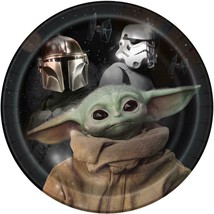 Star Wars Mandalorian Lunch Plates The Child Baby Yoda Birthday Party 8 Ct - £4.75 GBP