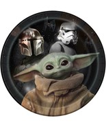 Star Wars Mandalorian Lunch Plates The Child Baby Yoda Birthday Party 8 Ct - £4.67 GBP
