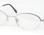 Vintage Charmant Titane EU7665 Grammes Argent Gris Unique Lunettes 52-18... - $95.88