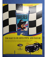 Rare 1996 Richard Petty Nascar Pepsi POINT OF SALE POS - THE RACE IS ON ... - $67.12 CAD
