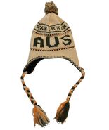 Y2K Robin Run Austria Knit Trapper Beanie Ear Flap Hat Pom Pom - $21.60