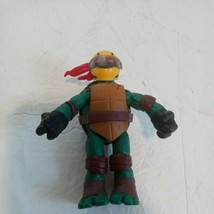 Teenage Mutant Ninja Turtles Raphael with Helmet 4.5&quot; Figure TMNT Playma... - $11.26