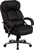 Flash Furniture HERCULES Series Big &amp; Tall 500 lb. Rated Black LeatherSoft - £322.13 GBP