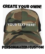 CUSTOM PERSONALIZED Camoflauge Embroidered Baseball Hats CAMO Caps EMBRO... - $27.71 CAD