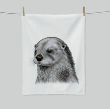 Otter Swedish Kitchen Tea Towel Artist Designed Made in Sweden Collectible - £17.82 GBP