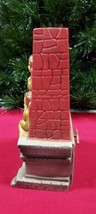 Vtg Paper Mache Angels Fireplace Christmas Music Box Silent Night Nasco Japan - £30.46 GBP