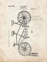 Tandem Bicycle Patent Print - Old Look - £5.97 GBP+