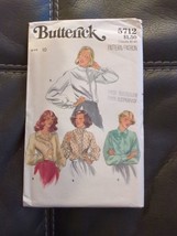 1970&#39;s Butterick Misses&#39; Long Sleeves Blouse Pattern 5712 Size 10 UNCUT Vintage - £7.43 GBP
