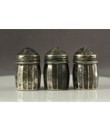 Vintage Sterling Silver Flatware 3PC Lot Miniature Paneled Salt Pepper S... - £19.38 GBP
