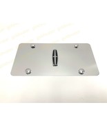 3D Lincoln Logo Emblem Silver Aluminum Chrome Metal Vanity Front License... - $29.23