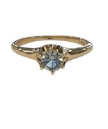.25 Women&#39;s Solitaire ring 14kt Yellow Gold 451665 - $229.00