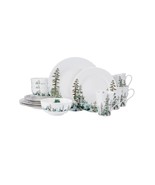Mikasa Dinnerware Set 16-Piece Multicolor Serves 4 Watercolor Forest Chr... - $168.39 CAD