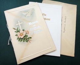 1928 antique BAPTISM&amp;CONFIRMATION CERTIF BOOKS~MARY LOUISE STINE harrisb... - £33.53 GBP