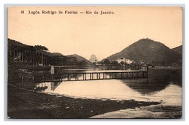 Lagoa Rodrigo De Freitas Lagoon Docks Rio De Janeiro Brazil UNP DB Postcard L17 - £6.32 GBP