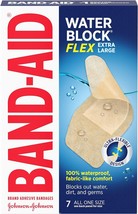 Band-Aid Brand Water Block Flex 100% Waterproof Adhesive Bandages for First-Aid  - £11.18 GBP