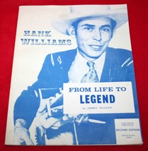 Vintage HANK WILLIAMS For Life To Legend Biography 2nd Edition by Jerry Rivers - £15.49 GBP