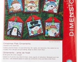 Dimensions Counted Cross Stitch Christmas Sayings Ornament Kit, 6 pcs - £9.21 GBP