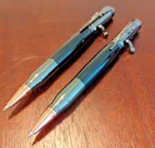 2x Bolt Action Pen Bullet Pen Gunmetal Black Material Great Gift For Dad Friend - £15.69 GBP
