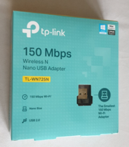 TP-Link TL-WN725N Wireless Nano USB Adapter 150 Mbps 2.0 WiFi Network Ad... - $8.99