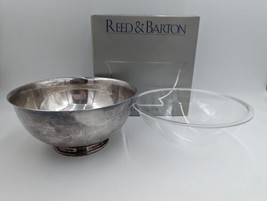 Vintage Silverplate Paul Revere Bowl 105 Reed and Barton 9&quot; with Plastic... - £23.95 GBP