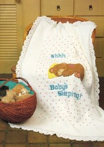Crochet Bear Baby Sleeping Afghan Rocking Chair Cushion Crib Cover Bunny... - $9.99