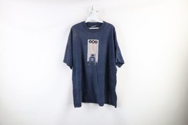 Vtg 90s MTV Sports Mens XL Faded Gorilla Ape Short Sleeve T-Shirt Blue Cotton - £118.39 GBP