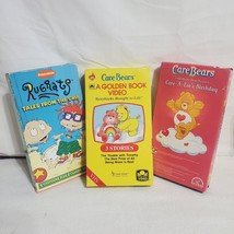 Lot of 3 Kids Children VHS Video Movies: Care Bears and Rugrats (2) - £11.83 GBP