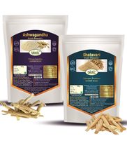 Biotic Natural Ashwagandha and Shatavari Powder - 200gm (100gm each) - $37.39
