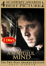 A Beautiful Mind Full Screen Awards Edition DVD-TESTED-RARE VINTAGE-SHIPS N 24HR - £5.94 GBP