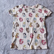 Baby GAP Disney Princess Graphic T Shirt Beige Girls Size 5 Toddler - £14.21 GBP