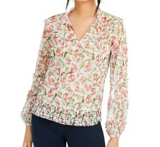INC International Concepts INC Top Blouse Small Margarate Floral Peasant... - £17.90 GBP