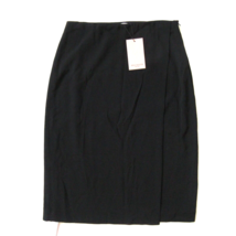 NWT MM. Lafleur Logan in Black Crinkle Crepe Faux Wrap Pencil Skirt 8 - £41.25 GBP